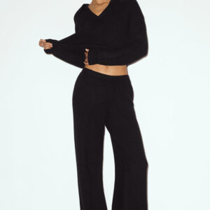 cashmere high waist northstar straight leg pant