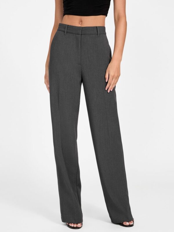 tailored stretch straight leg pants