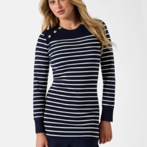 eco helen striped sweater dress