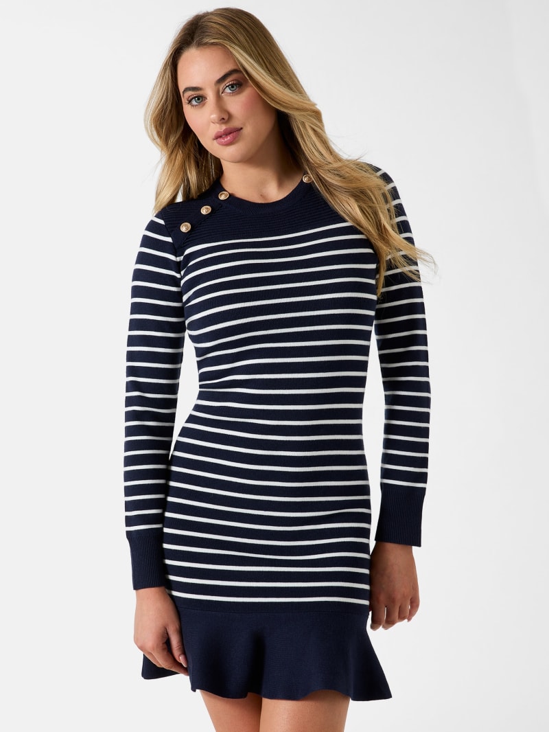 eco helen striped sweater dress eco helen striped sweater dress
