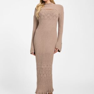 shinju sweater dress and shrug set