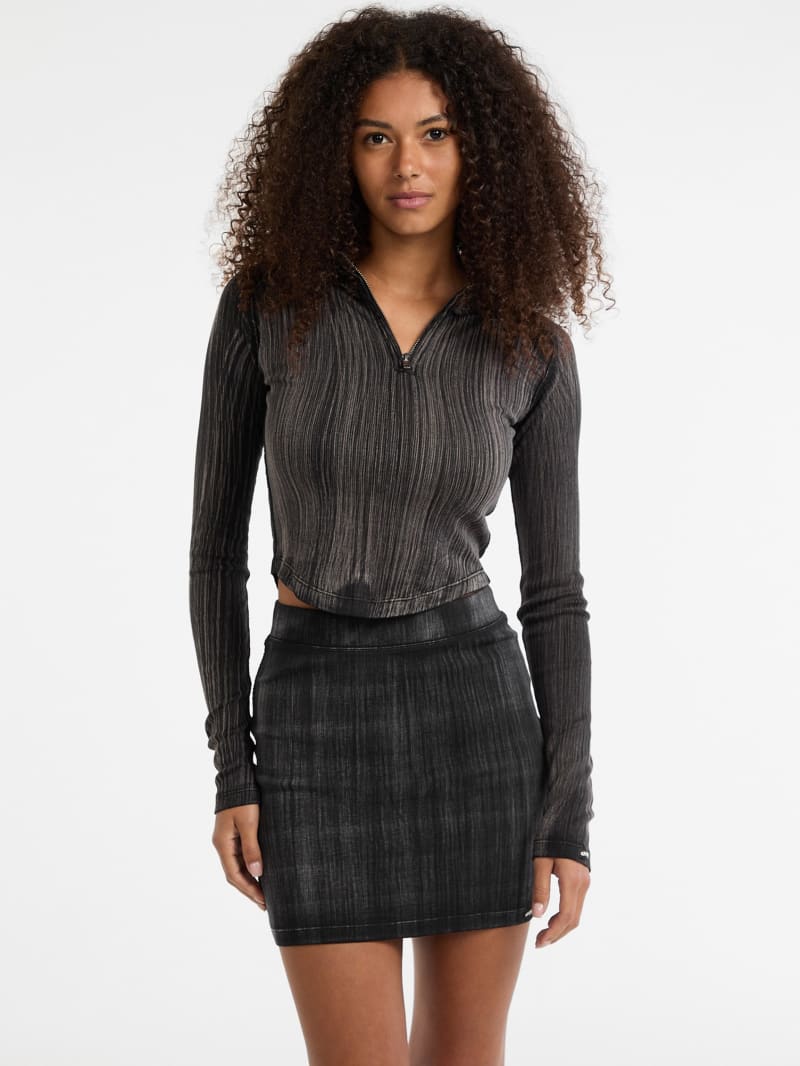 guess originals eco mock neck top guess originals eco mock neck top