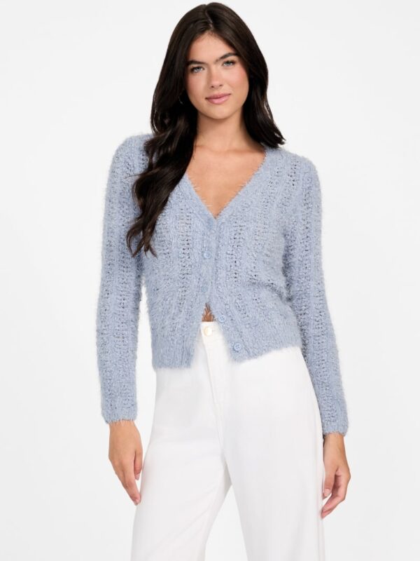 eco bea open stitch cardigan