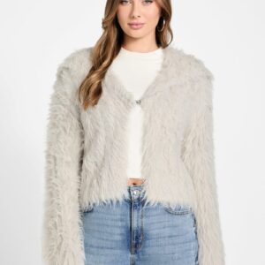 lara faux fur cardigan