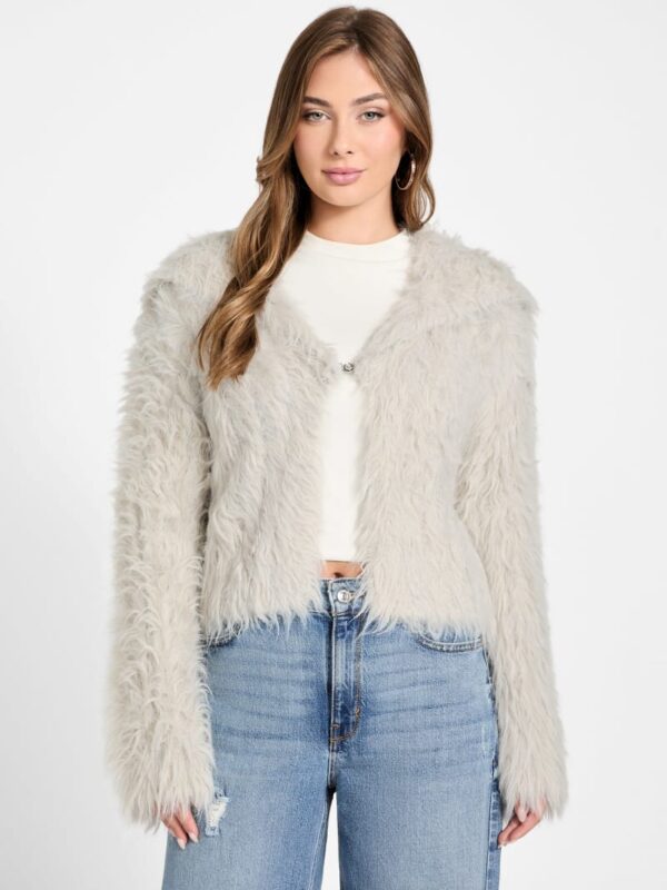 lara faux fur cardigan