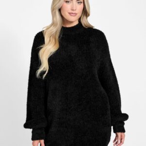 torri faux fur tunic sweater