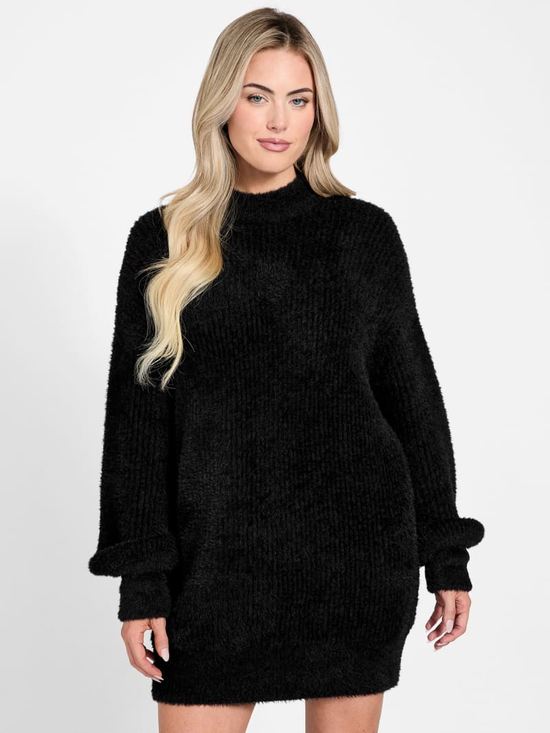 torri faux fur tunic sweater torri faux fur tunic sweater
