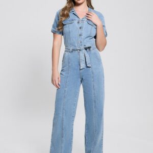 eco parker denim jumpsuit