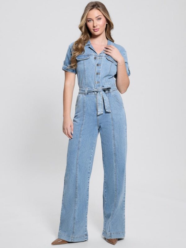 eco parker denim jumpsuit