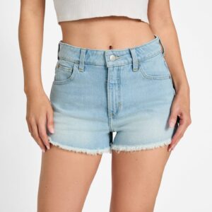 vintage denim mom shorts