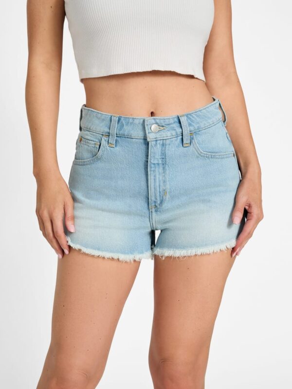 vintage denim mom shorts