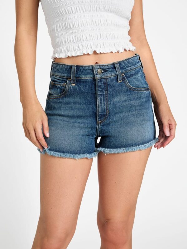 vintage denim mom shorts