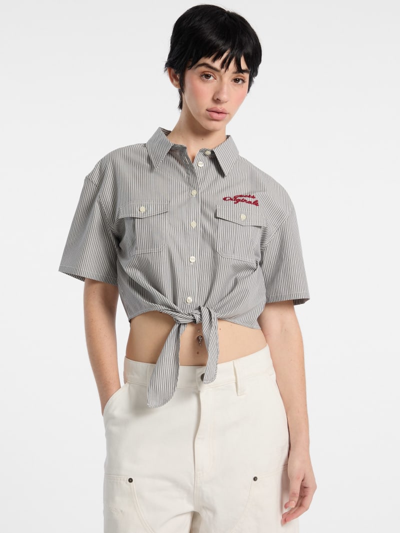 guess originals eco workwear tie top guess originals eco workwear tie top
