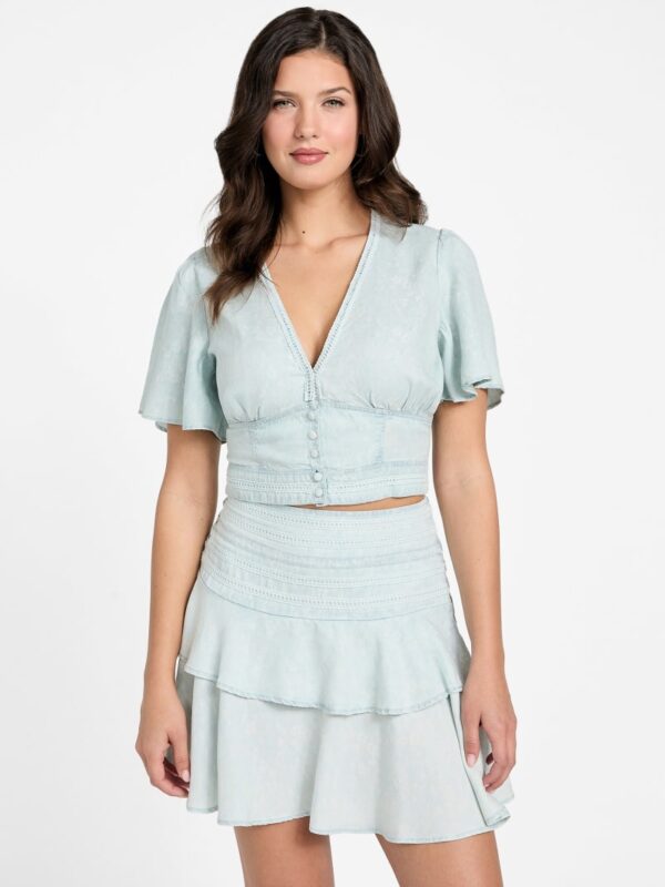 luiza denim top