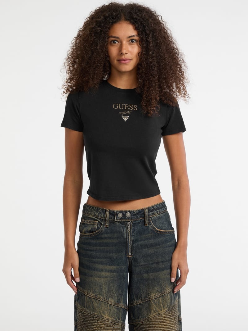 guess originals eco vintage baker baby tee guess originals eco vintage baker baby tee