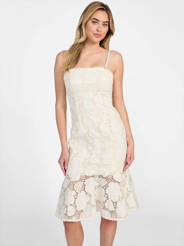 maisy strapless lace dress
