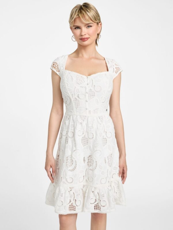 eco domitilla embroidered dress
