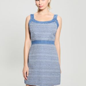 elsie tweed and denim dress