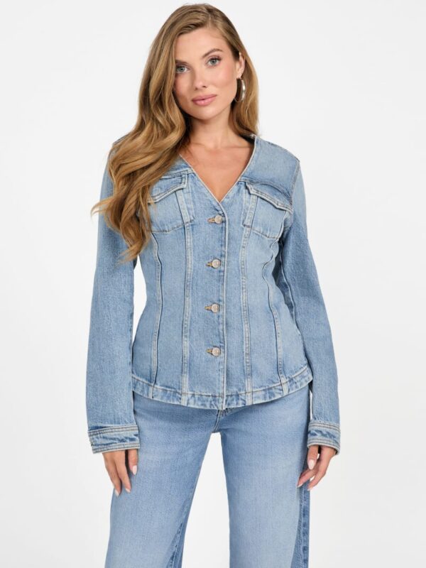 eco camille denim blazer