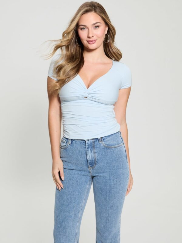 eco charlotte knotted top