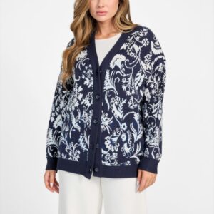 eco melinda jacquard cardigan