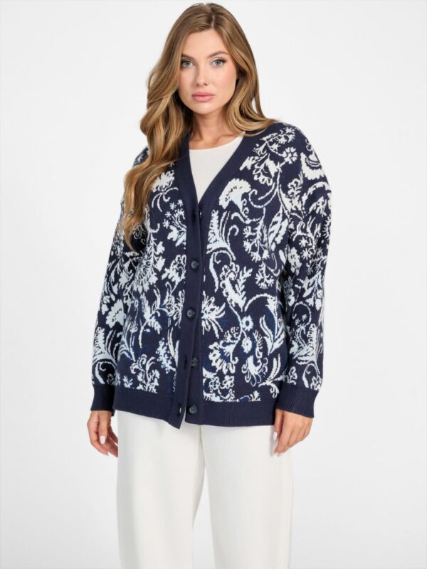 eco melinda jacquard cardigan