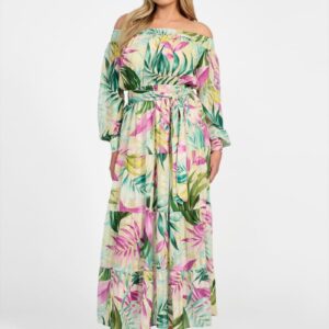 eco josee printed maxi dress