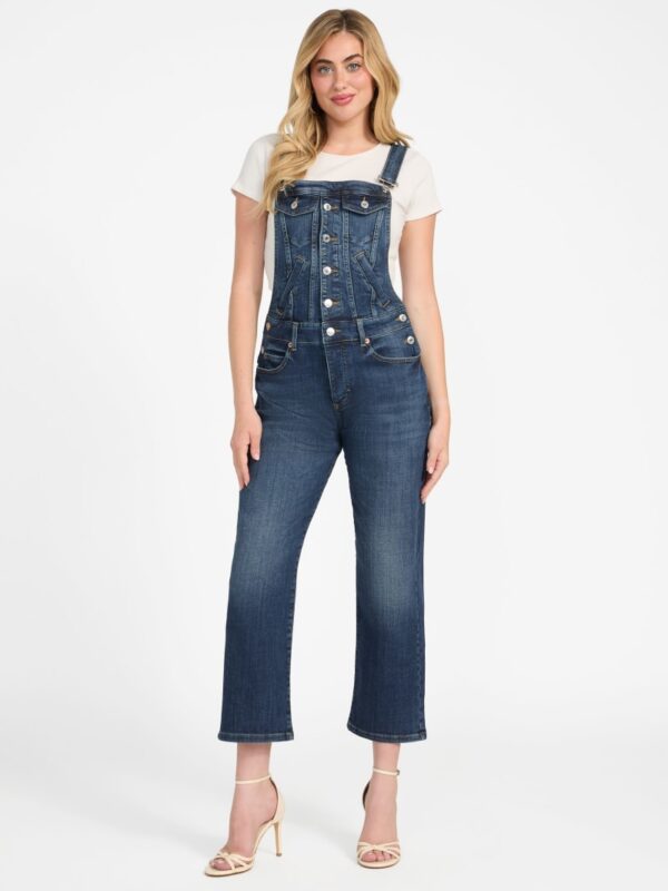 leisure denim overall jumpsuit