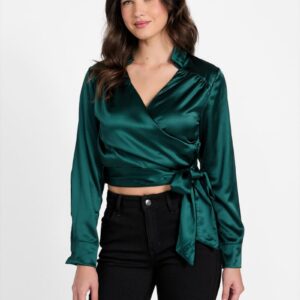 marina satin tie top