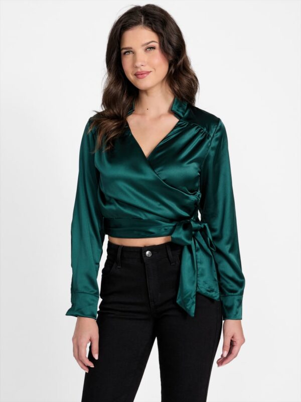 marina satin tie top