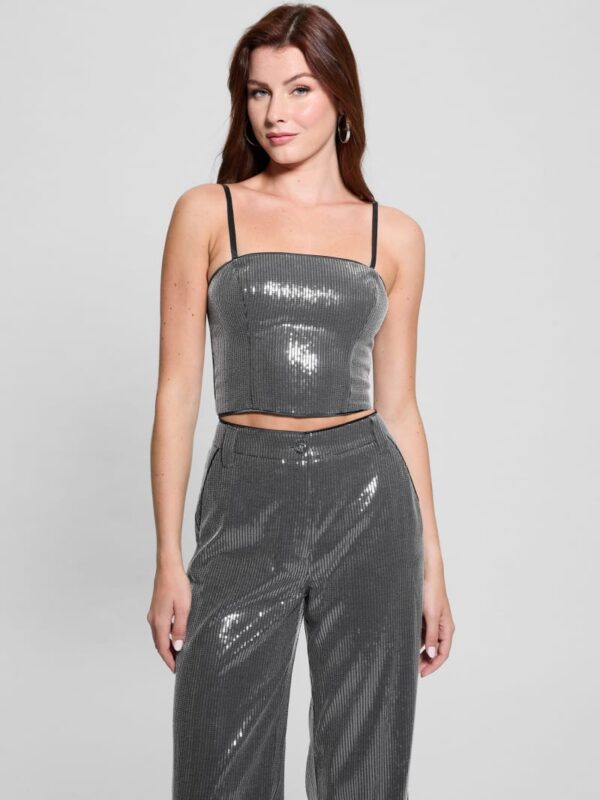 cassia sequined bustier top