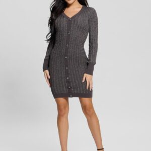 josie button sweater dress