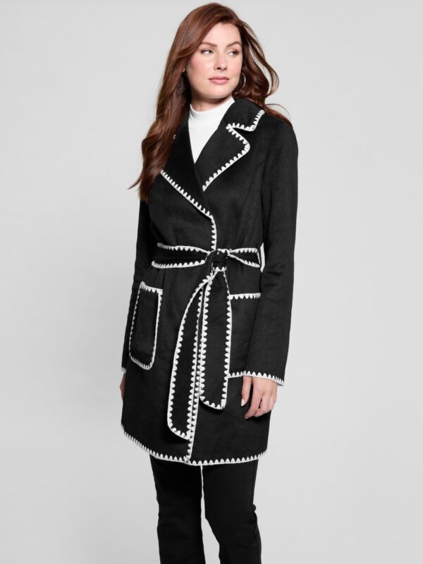 eco victoire wool blend coat