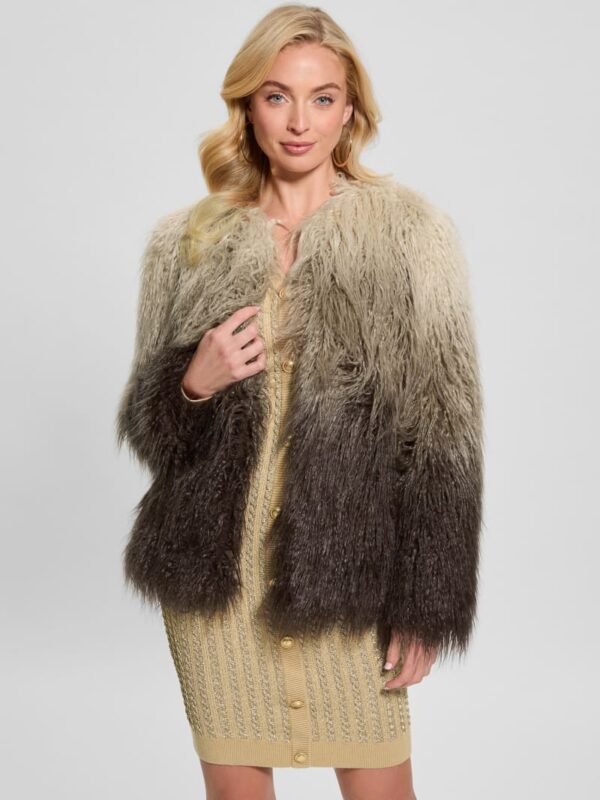 cristina faux fur ombré jacket