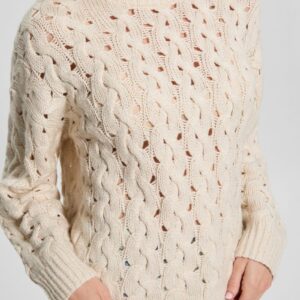 tawnya sequin open knit sweater