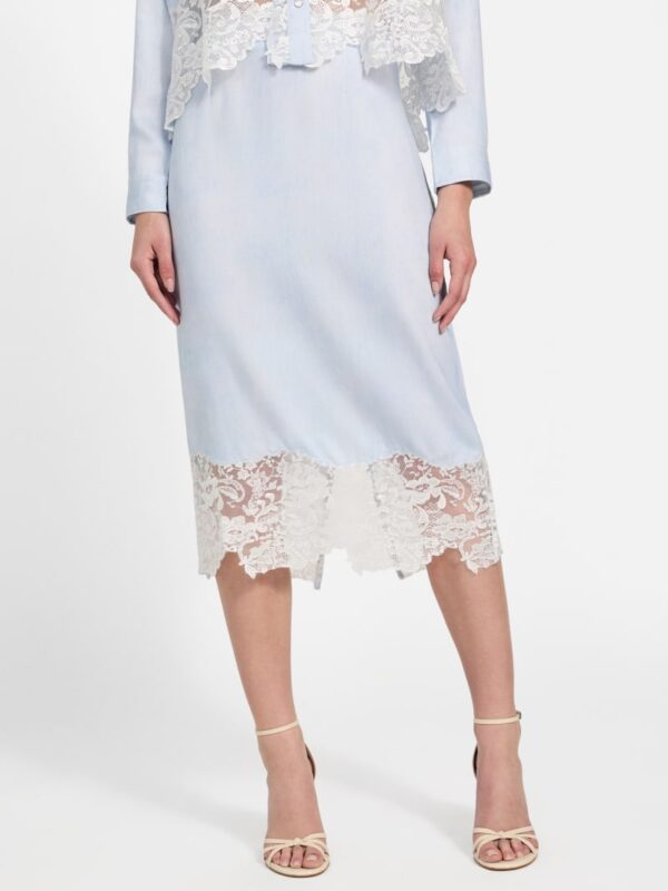 lana midi lace skirt