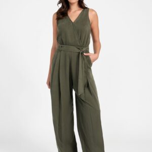 madelyn sleeveless twill jumpsuit