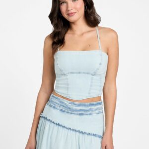 niki denim crop top