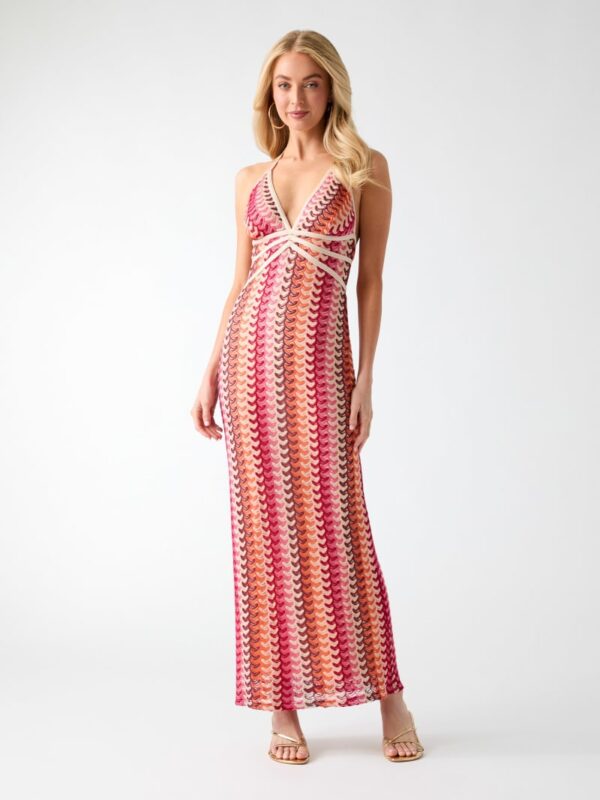 fearne striped maxi dress