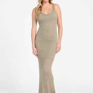 verdes crochet maxi dress