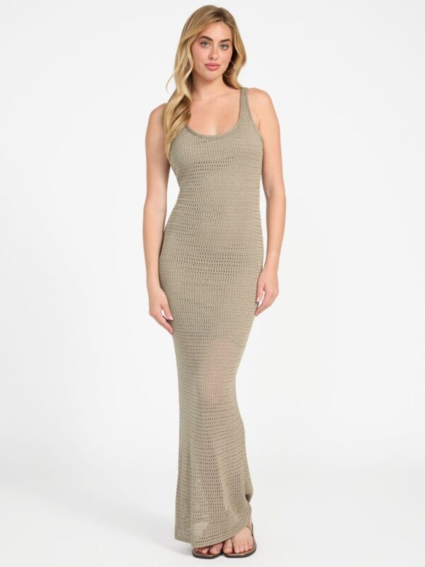 verdes crochet maxi dress