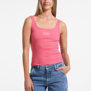 embroidered logo tank top