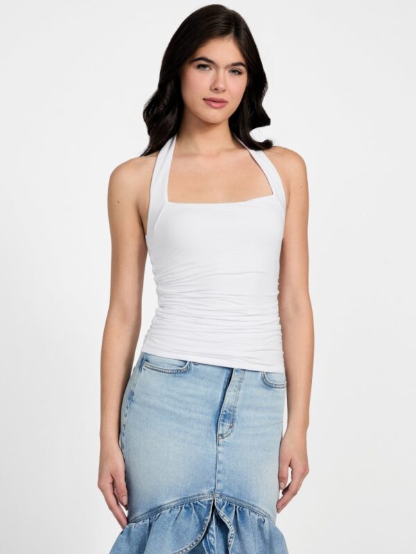 eco nora halter shirred tank