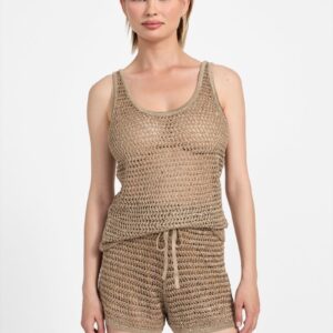 ava open stitch tank