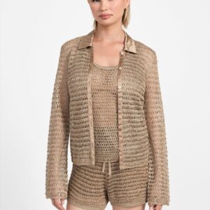 bella open stitch top