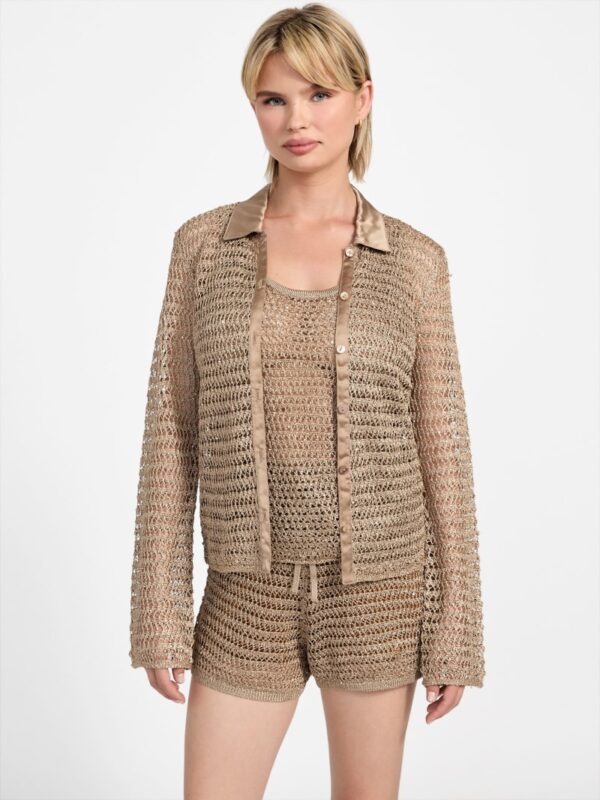 bella open stitch top