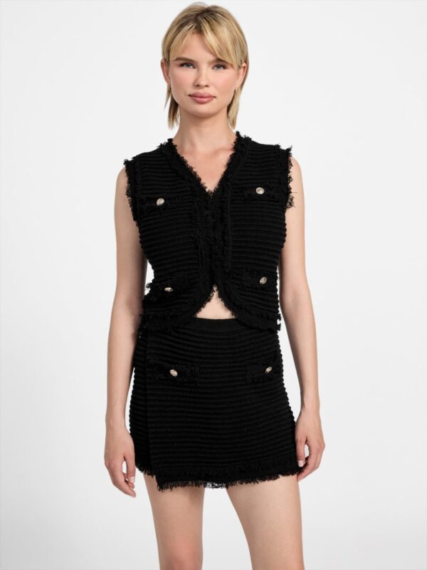 eco malina bouclé ottoman vest