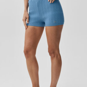 Мини кабель high waist sweater short
