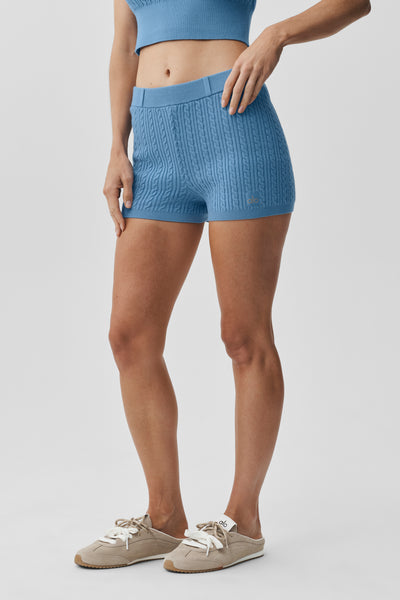 Мини кабель high waist sweater short Мини кабель high waist sweater short