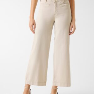 braided cropped wide leg pants